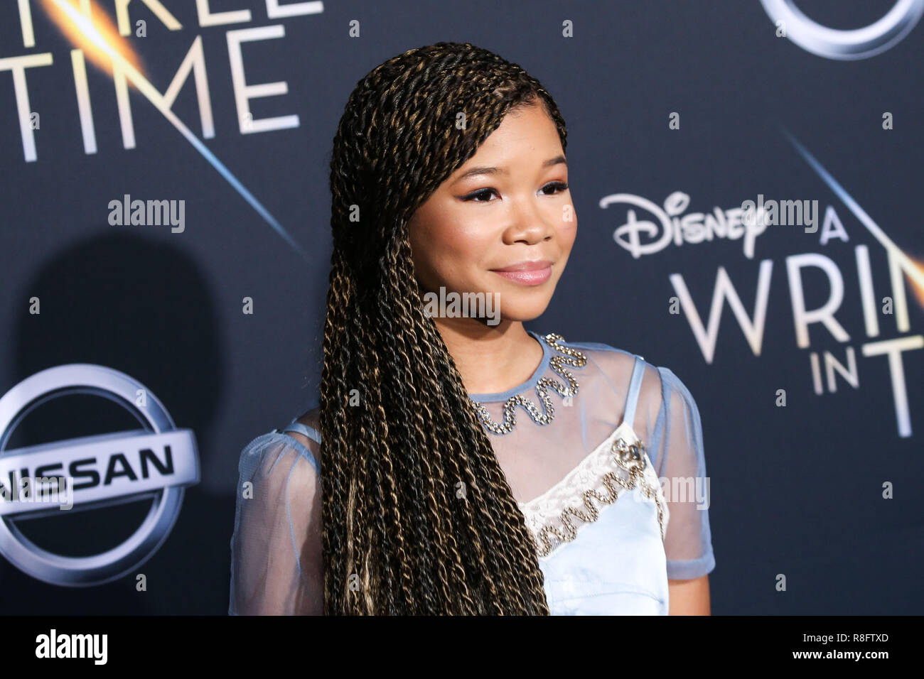 HOLLYWOOD, LOS ANGELES, CA, USA - FEBRUARY 26: Storm Reid at the World