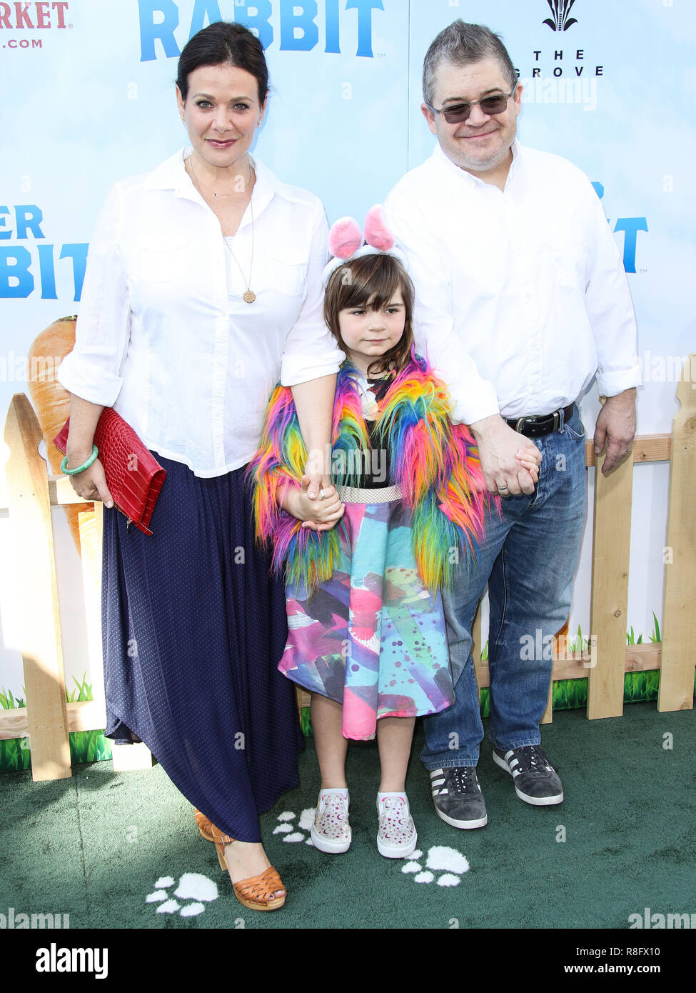 LOS ANGELES, CA, USA - FEBRUARY 03: Patton Oswalt, Meredith Salenger ...