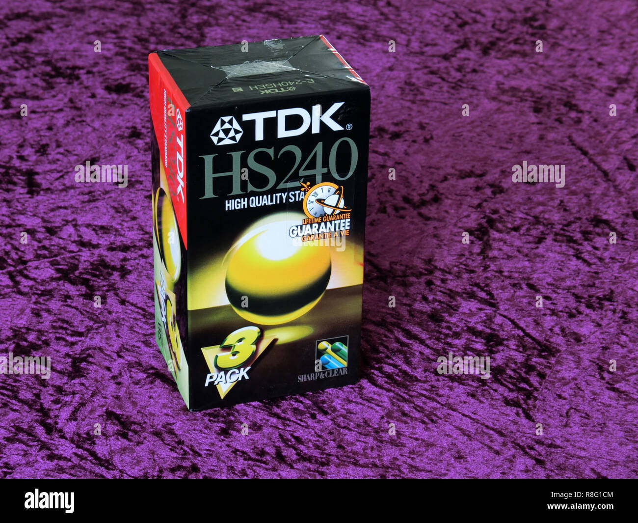 Multi Pack of TDK Blank VHS Video Tape Cassettes Stock Photo Alamy