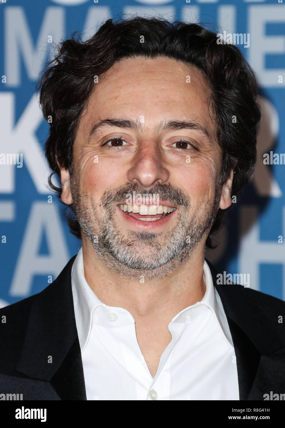 MOUNTAIN VIEW, CA, USA - DECEMBER 03: Sergey Brin at the 2018 Breakthrough Prize Ceremony held at the NASA Ames Research Center on December 3, 2017 in Mountain View, California, United States. (Photo by Xavier Collin/Image Press Agency) Stock Photo