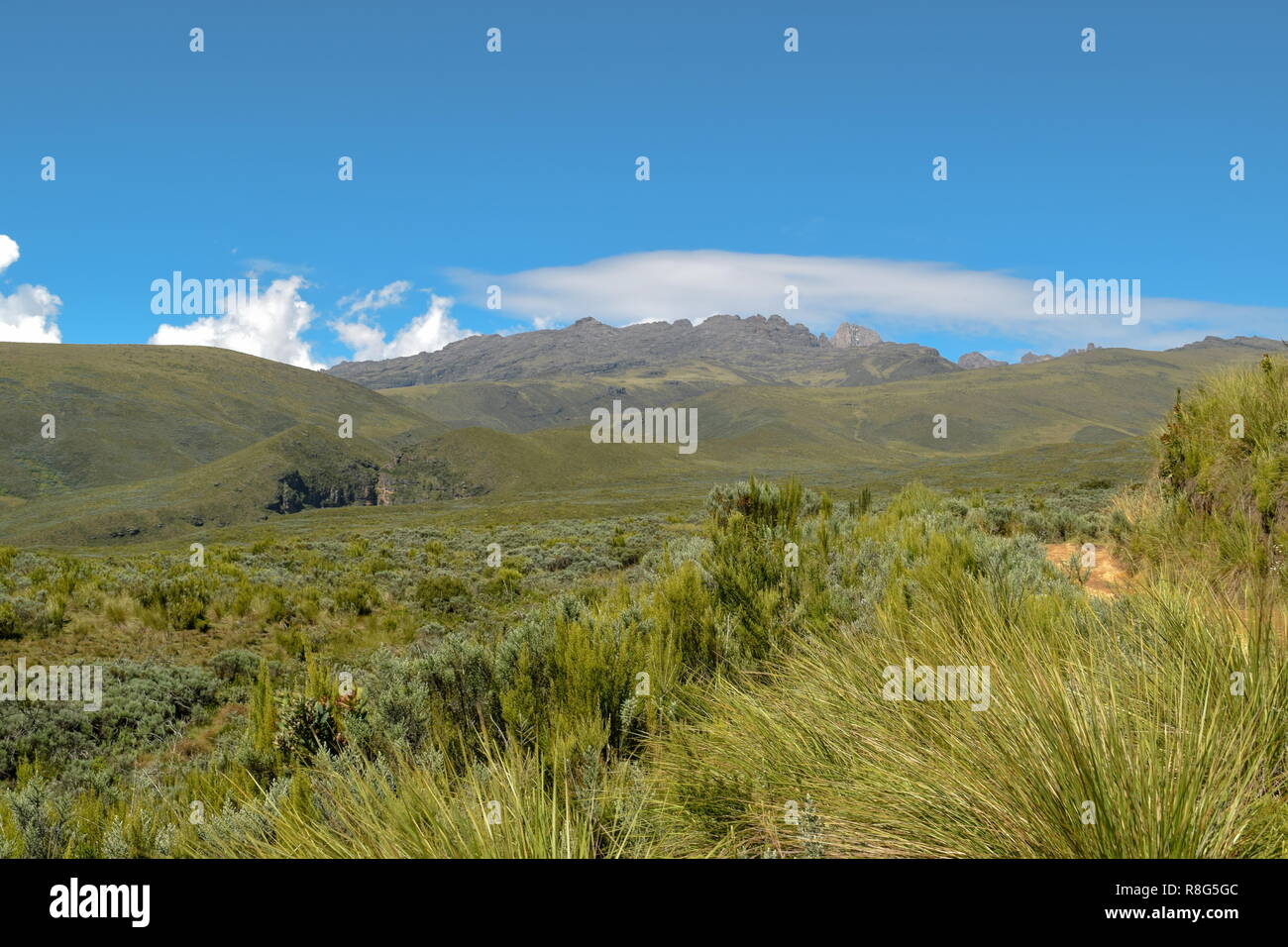 Batian Routes Batian Peak, Mount Kenya's highest peak seen from Chogoria Route, Mount ...