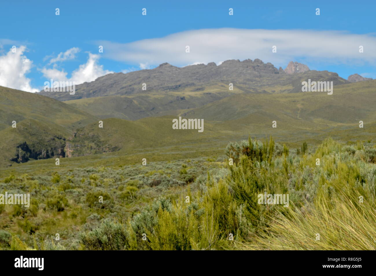 Batian Routes Batian Peak, Mount Kenya's highest peak seen from Chogoria Route, Mount ...