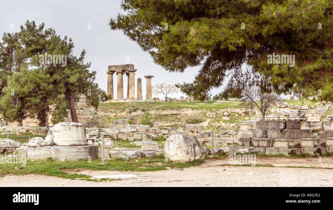 Ancient Corinth, Greece Stock Photo