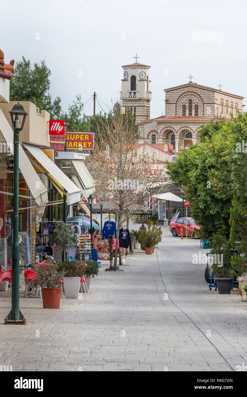 ANCIENT CORINTHE, GREECE FEBRUARY 17, 2016 Overview of the little