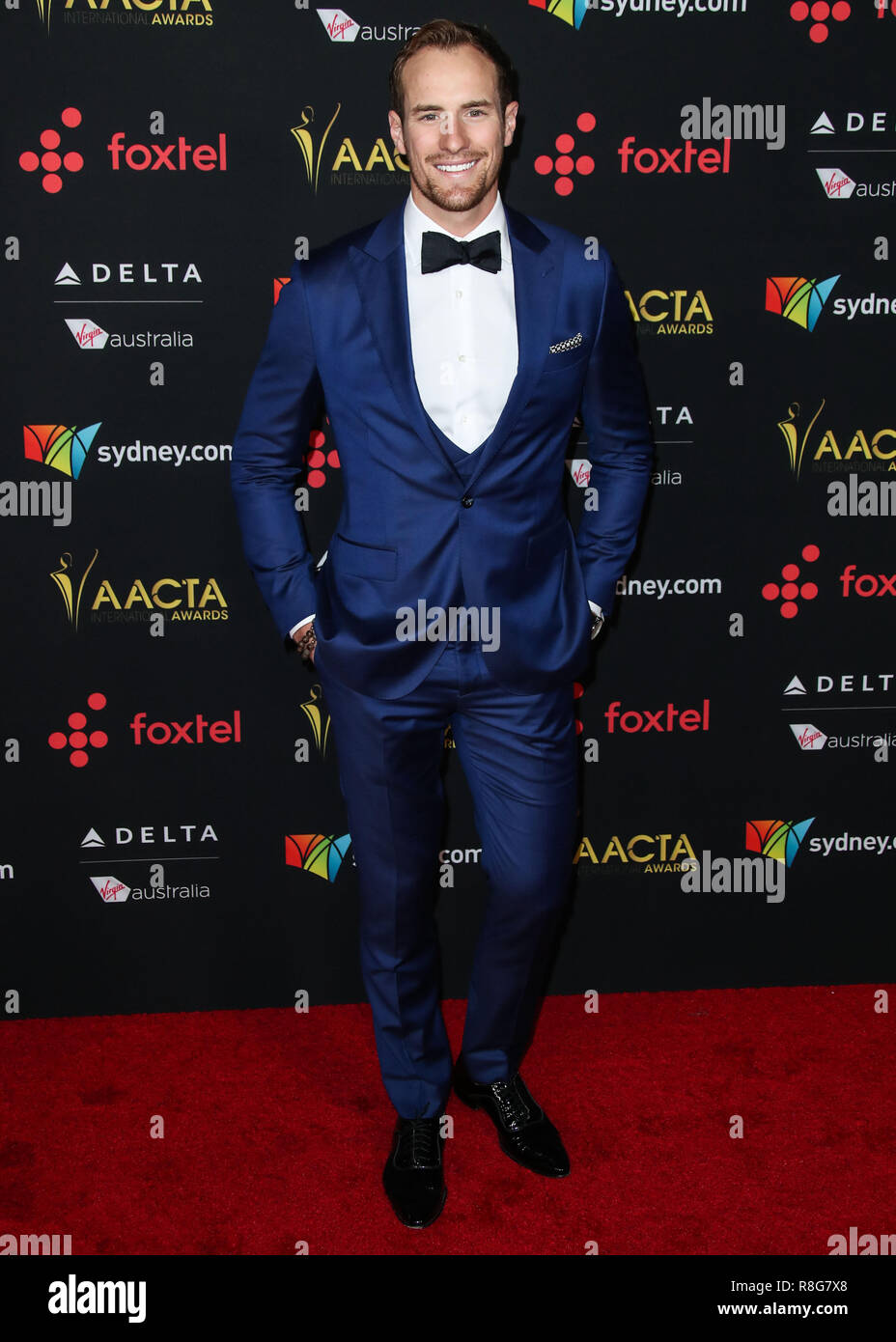 HOLLYWOOD, LOS ANGELES, CA, USA - JANUARY 05: Joel Jackson at the 7th AACTA International Awards held at Avalon Hollywood on January 5, 2018 in Hollywood, Los Angeles, California, United States. (Photo by Xavier Collin/Image Press Agency) Stock Photo