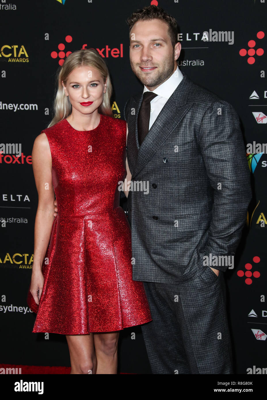 HOLLYWOOD, LOS ANGELES, CA, USA - JANUARY 05: Mecki Dent, Jai Courtney