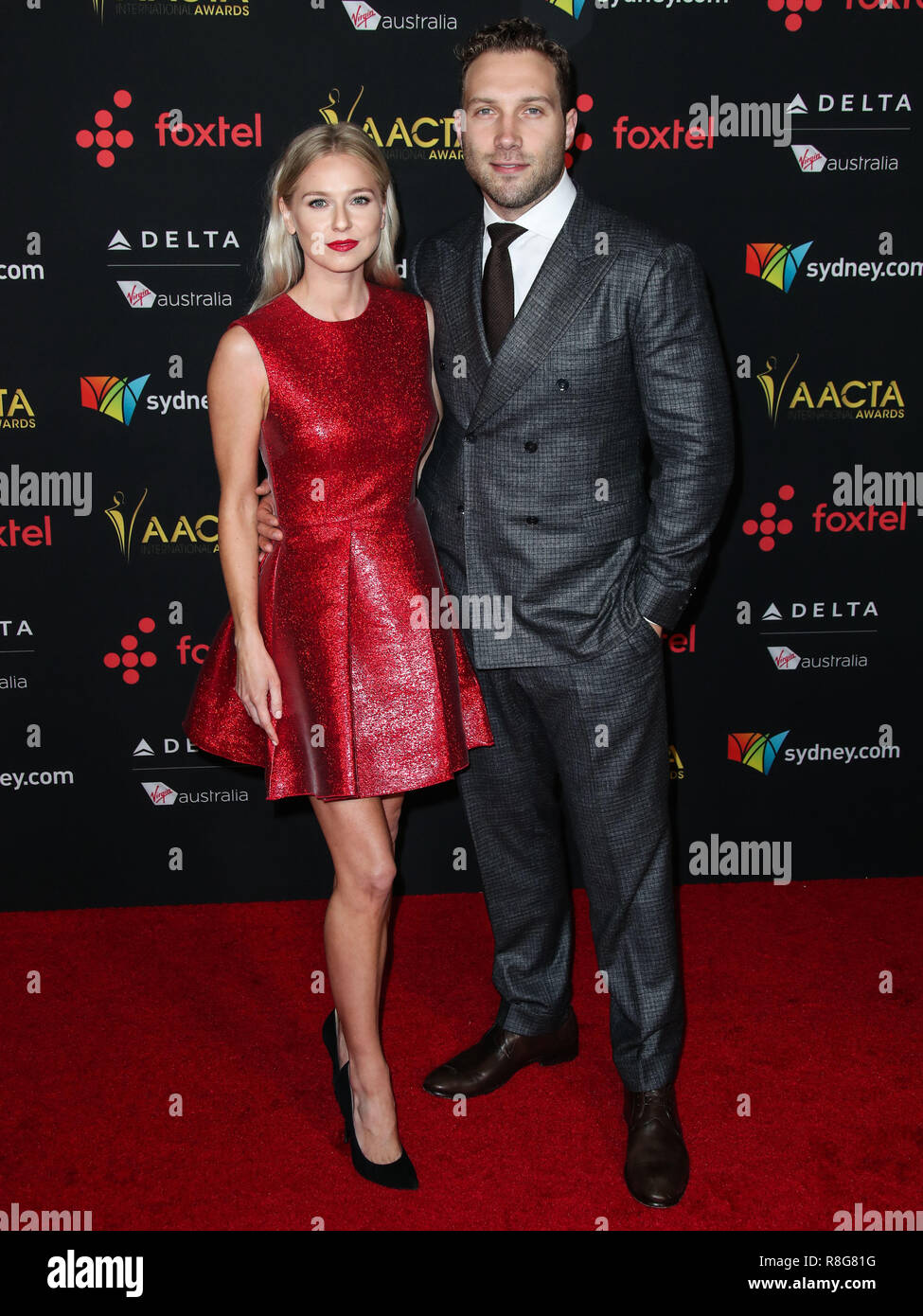 HOLLYWOOD, LOS ANGELES, CA, USA - JANUARY 05: Mecki Dent, Jai Courtney