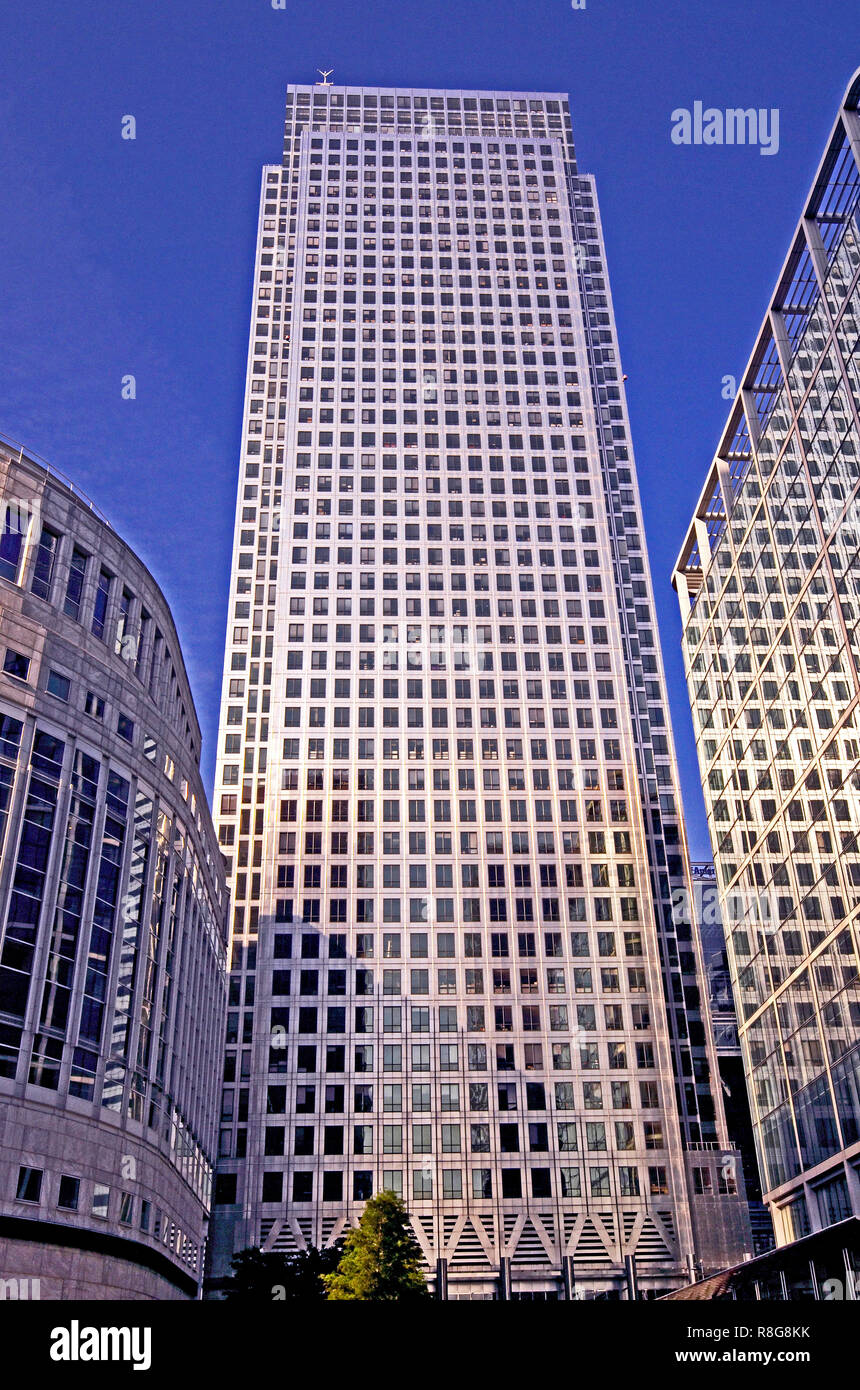 No1 Canada Square Office Building Canary Wharf London August