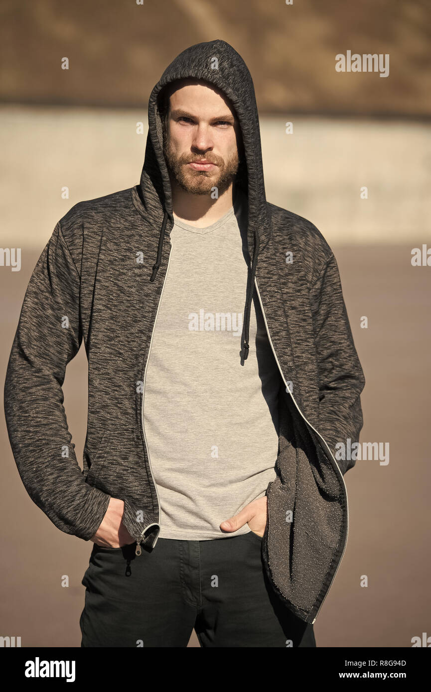 guy with black hoodie