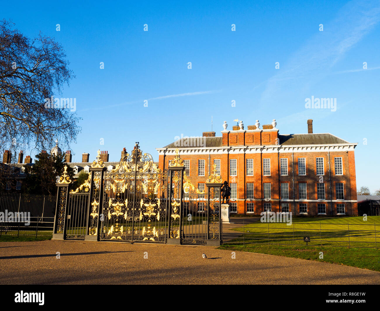 Kensington Palace in Kensington Gardens London, England Stock Photo