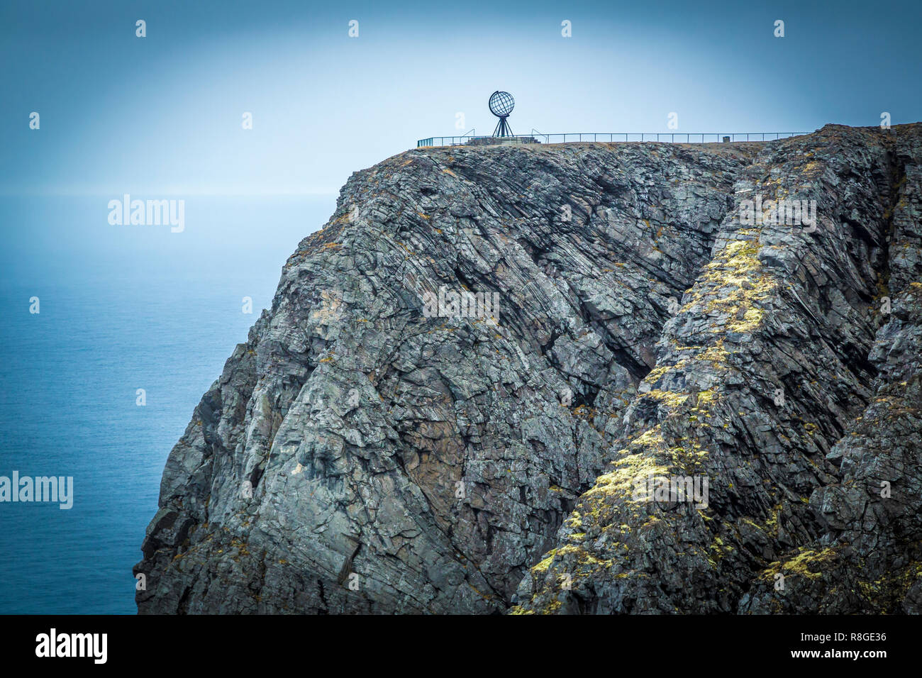 Nordkapp, der nördlichste Punkt von Europas Festland Stock Photo