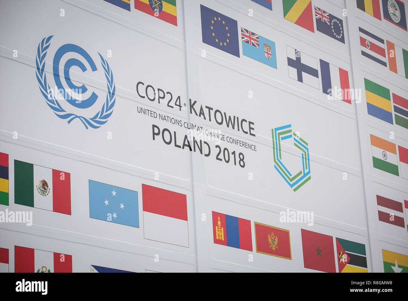 International Congress Centre during the UN Climate Change Conference (COP24) in Katowice, Poland on 3 December 2018 Stock Photo