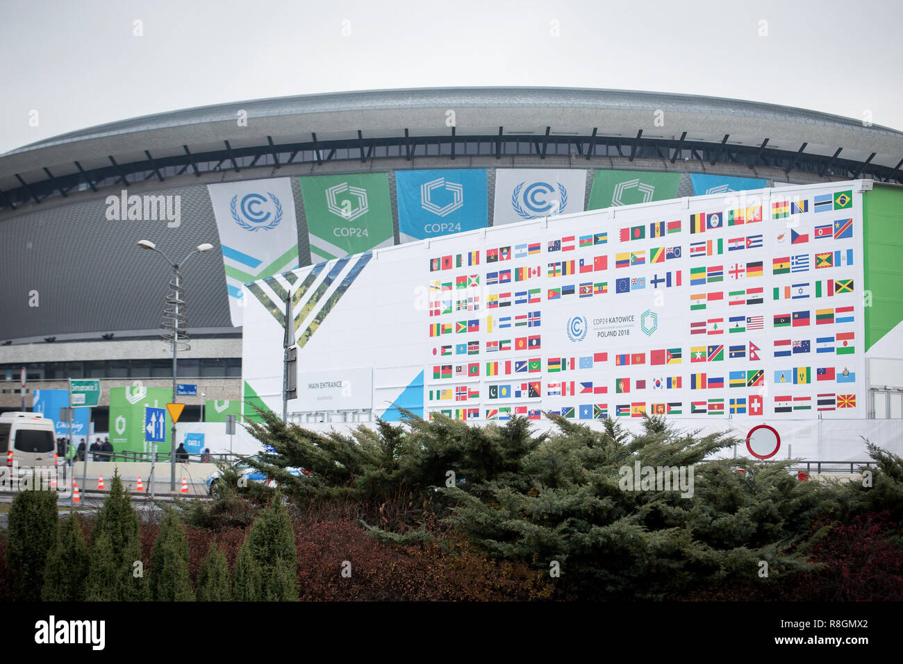 International Congress Centre during the UN Climate Change Conference (COP24) in Katowice, Poland on 3 December 2018 Stock Photo