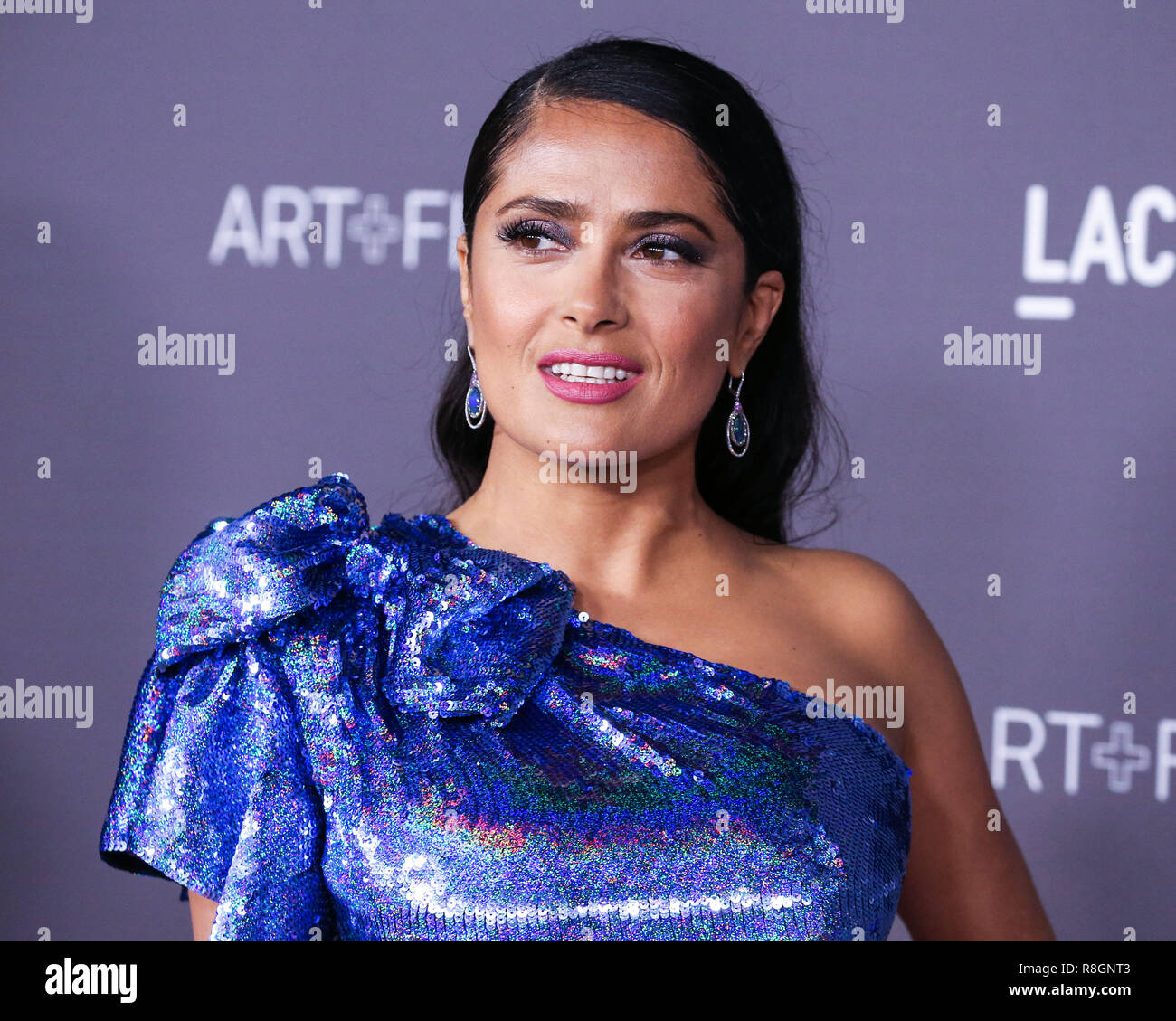 LOS ANGELES, CA, USA NOVEMBER 04 Actress Salma Hayek wearing a Gucci