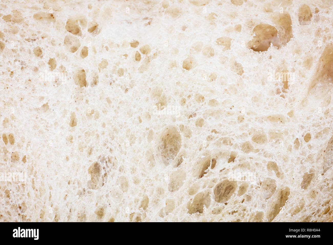 Close up shot of white bread slice texture background Stock Photo Alamy