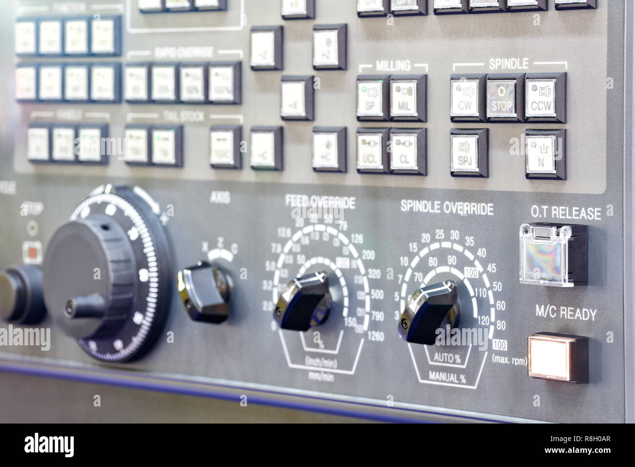 machine control panel CNC Stock Photo - Alamy