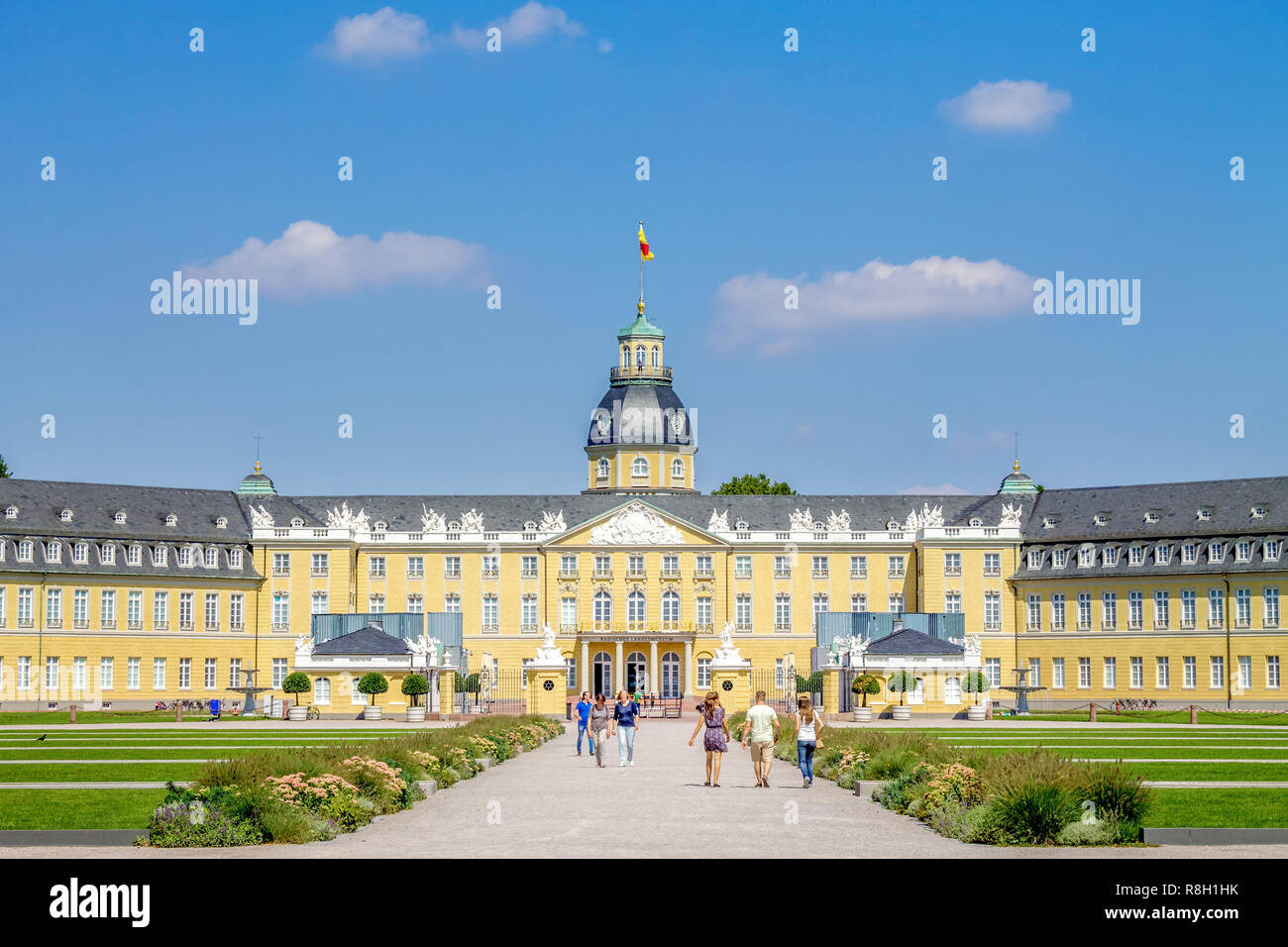 Castle, Karlsruhe, Germany Stock Photo