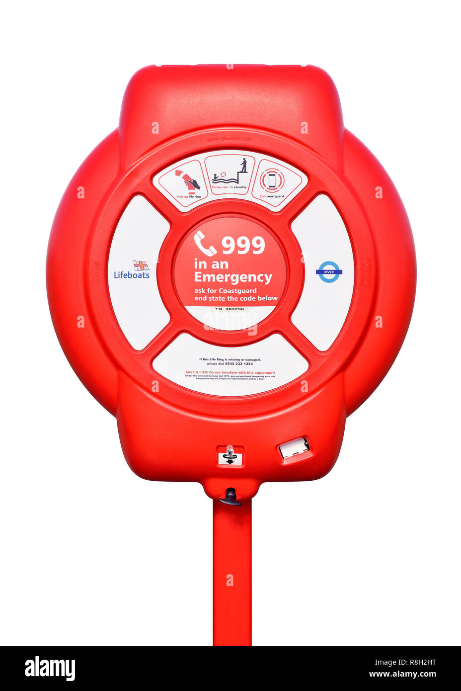 Lifebuoy Ring Life Belt, Cut Out Stock Photo