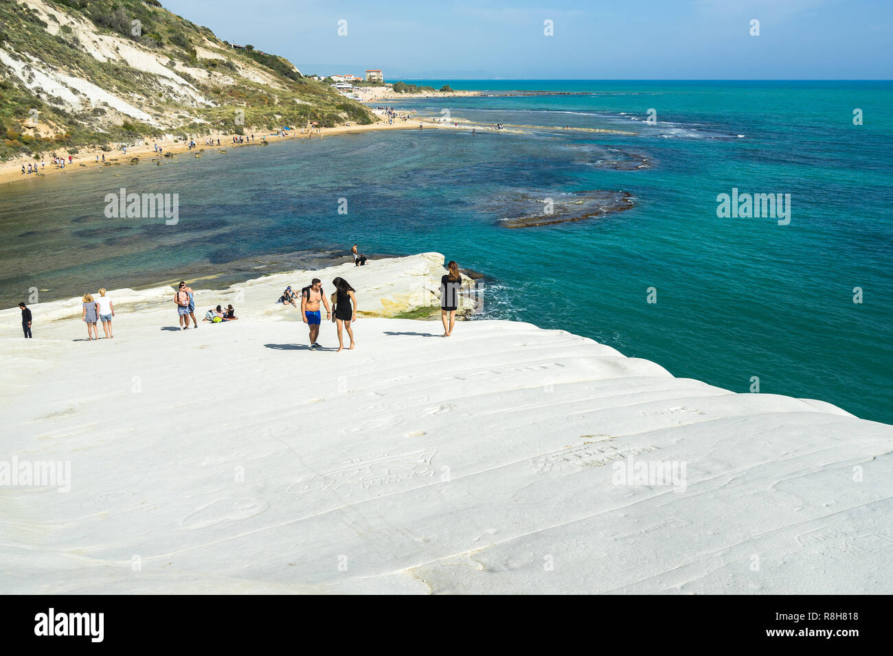 Realmonte Beautiful landscape from Scala dei Turchi (Stair of the Turks ...