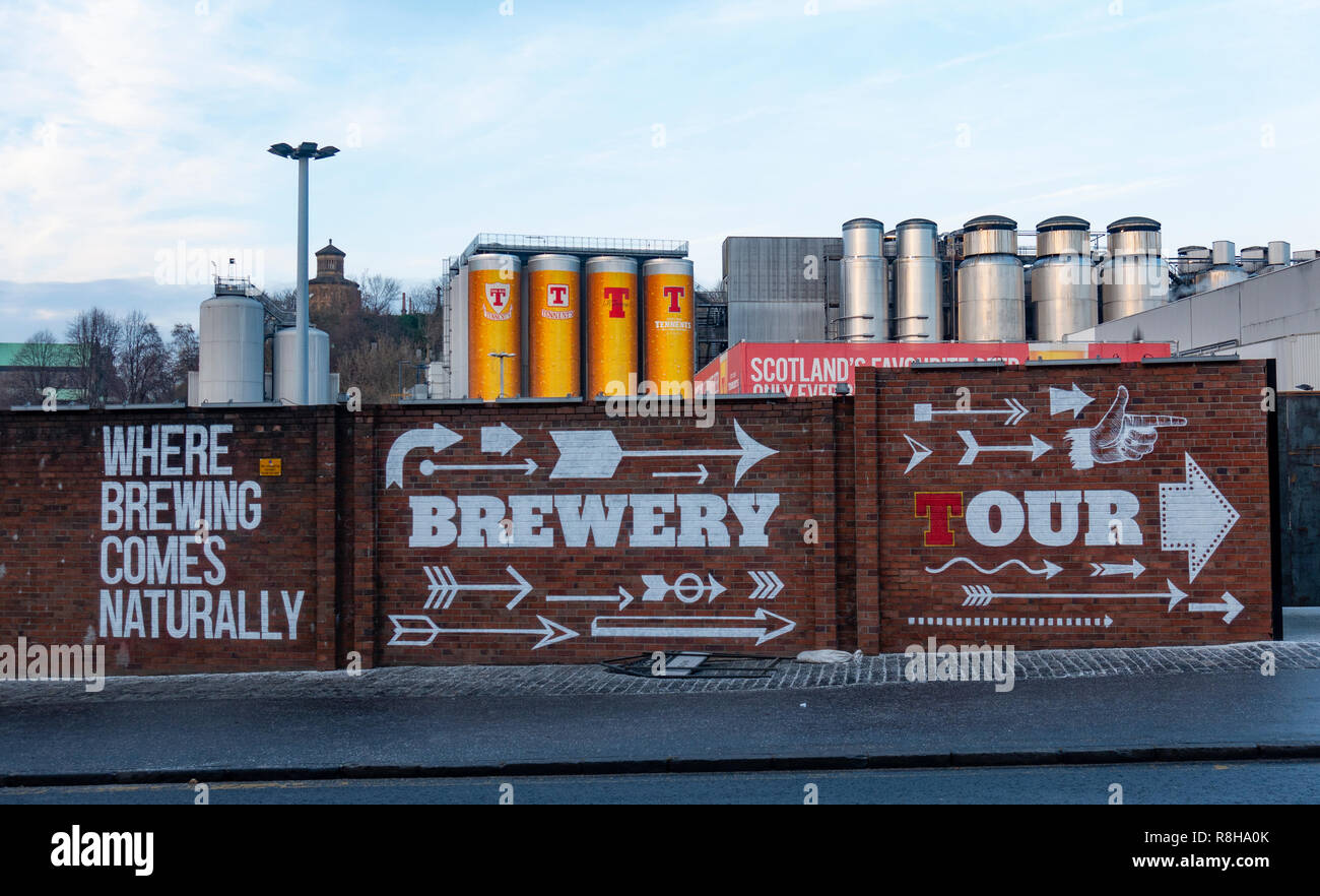 Tennent Caledonian Breweries  Wellpark Brewery in Glasgow, Scotland, UK Stock Photo