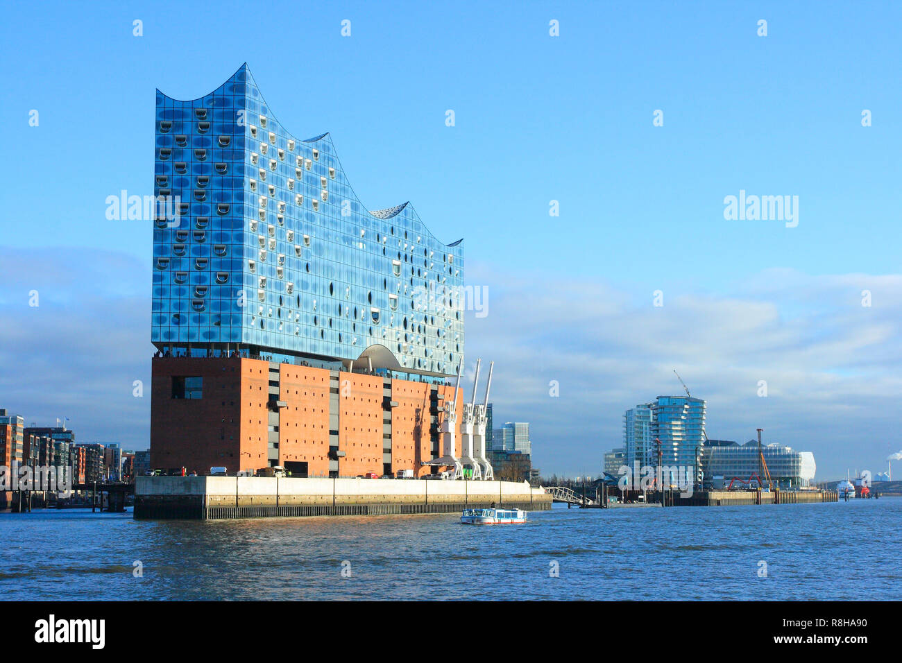 Elbphilharmonie Laeiszhalle in the Hamburg Harbour. Germany Stock Photo