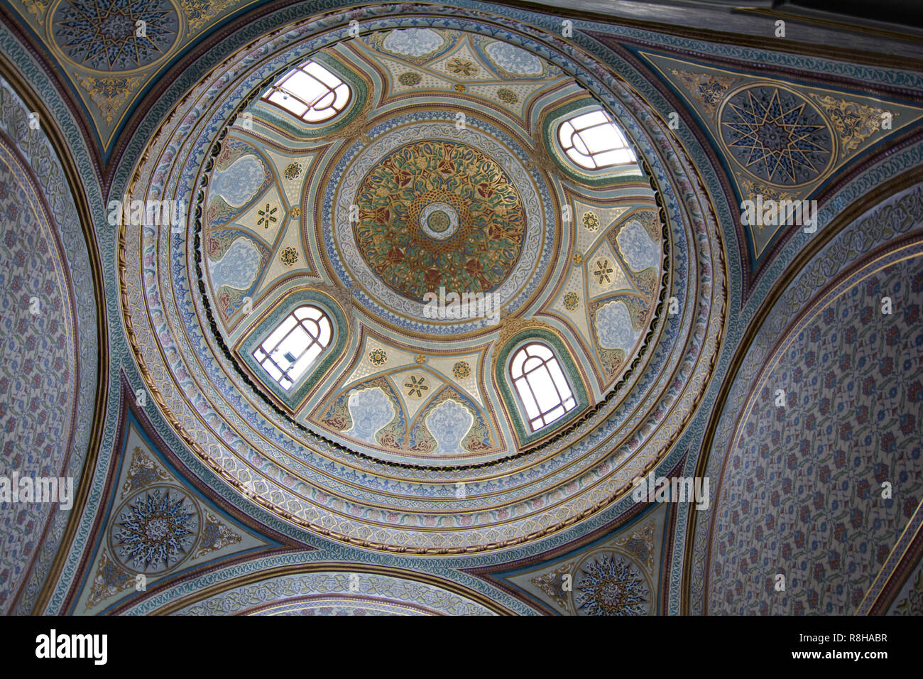 The Hagia Sophia interior architecture in Istanbul Turkey. Stock Photo