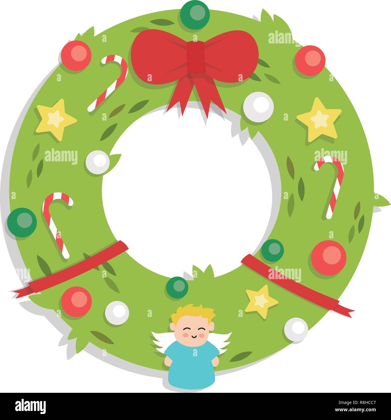 Christmas Garland - Cartoon Flat Style - isolated Stock Vector Image & Art  - Alamy