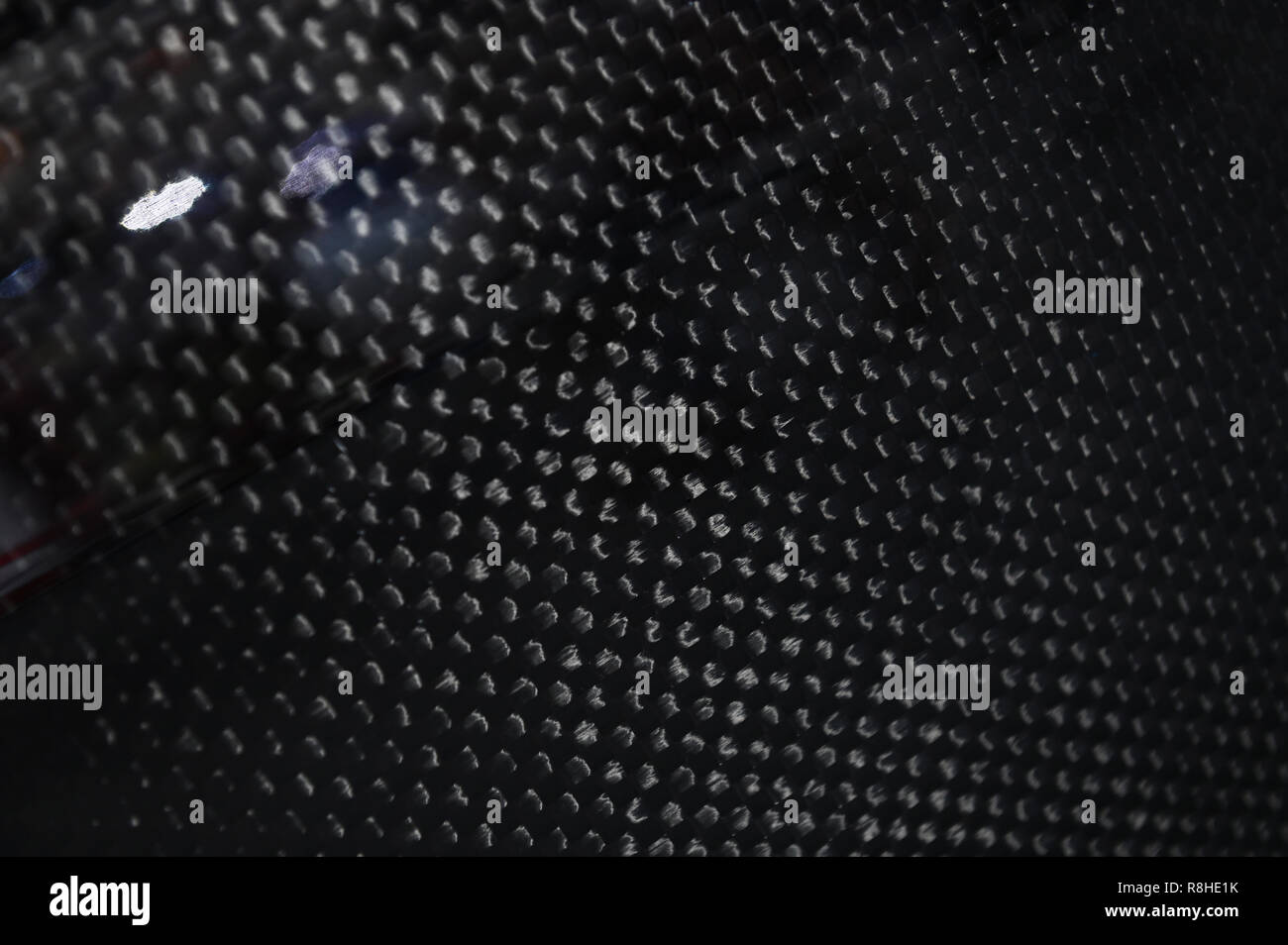 Real carbon fiber fabric texture background Stock Photo