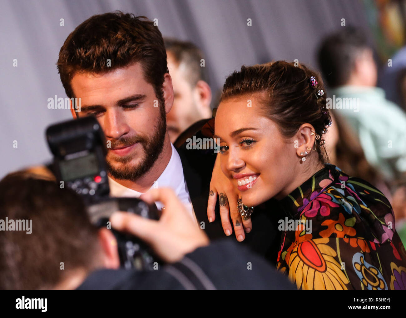 HOLLYWOOD, LOS ANGELES, CA, USA - OCTOBER 10: Liam Hemsworth, Miley