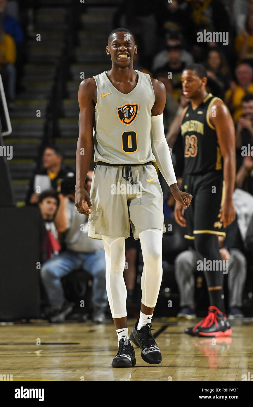Richmond, VA, USA. 15th Dec, 2018. DE'RIANTE JENKINS (0) celebrates