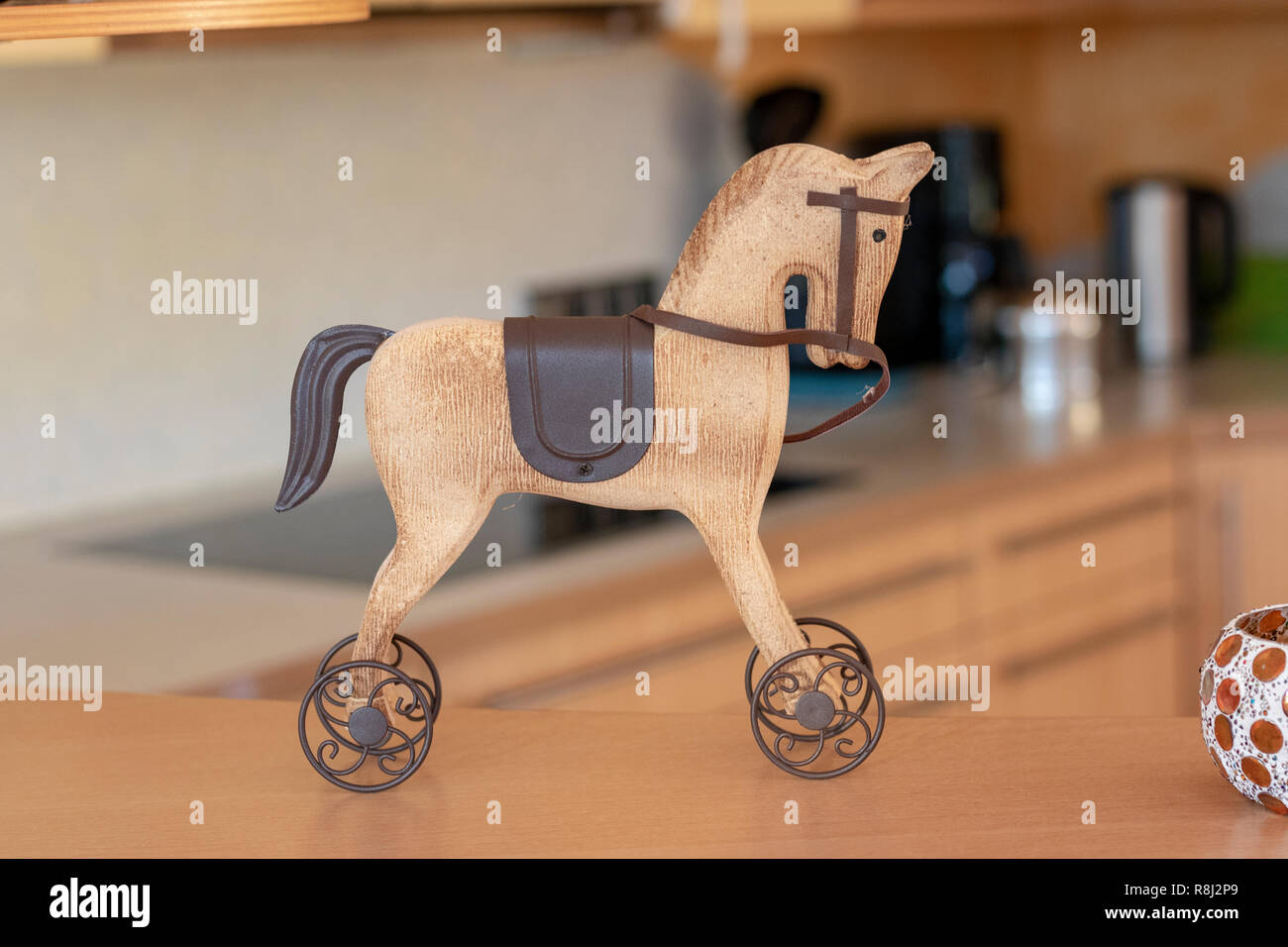 decorative wooden rocking horse