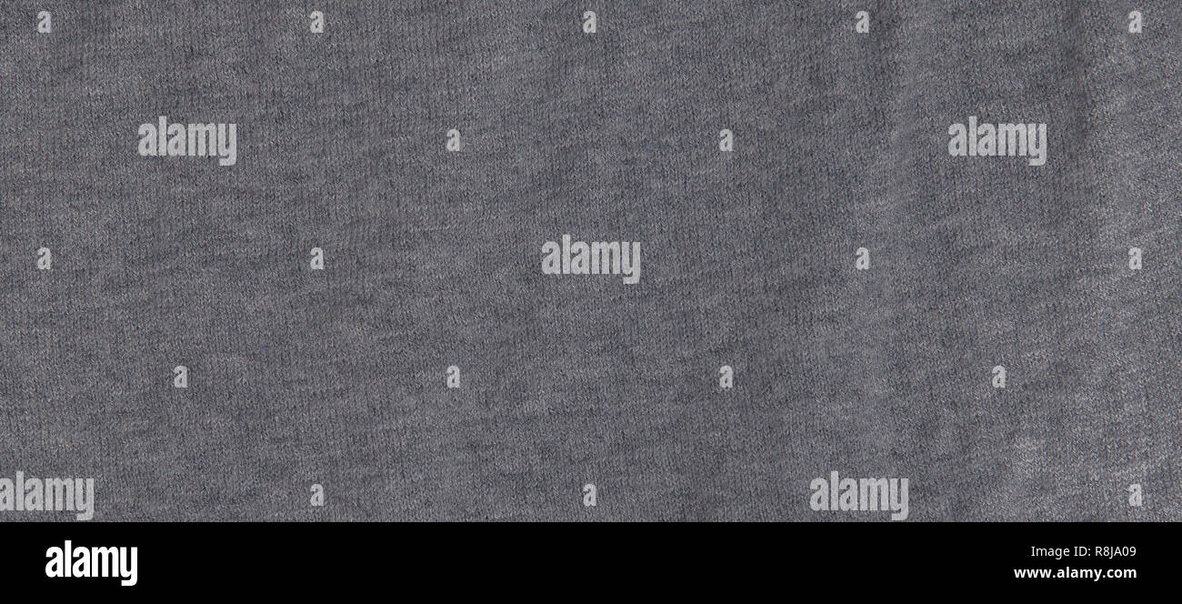 Textured dark gray fabric for the background Stock Photo