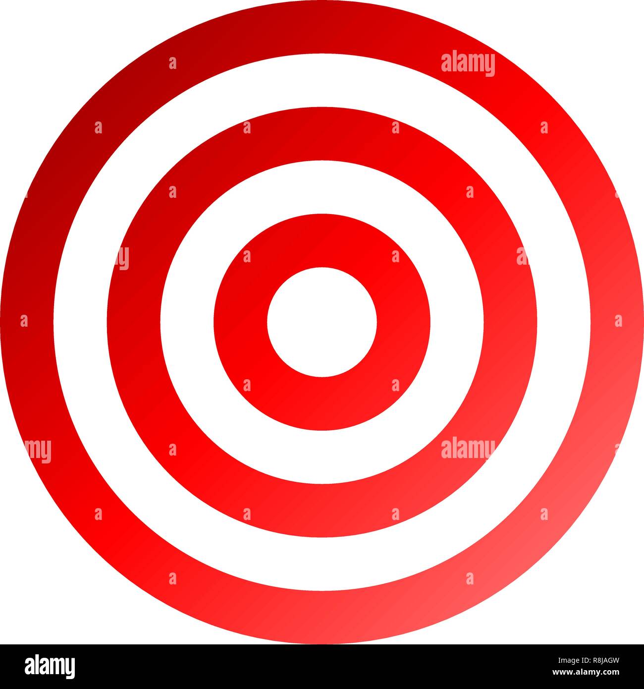 Target sign - red gradient transparent, isolated - vector illustration Stock Vector