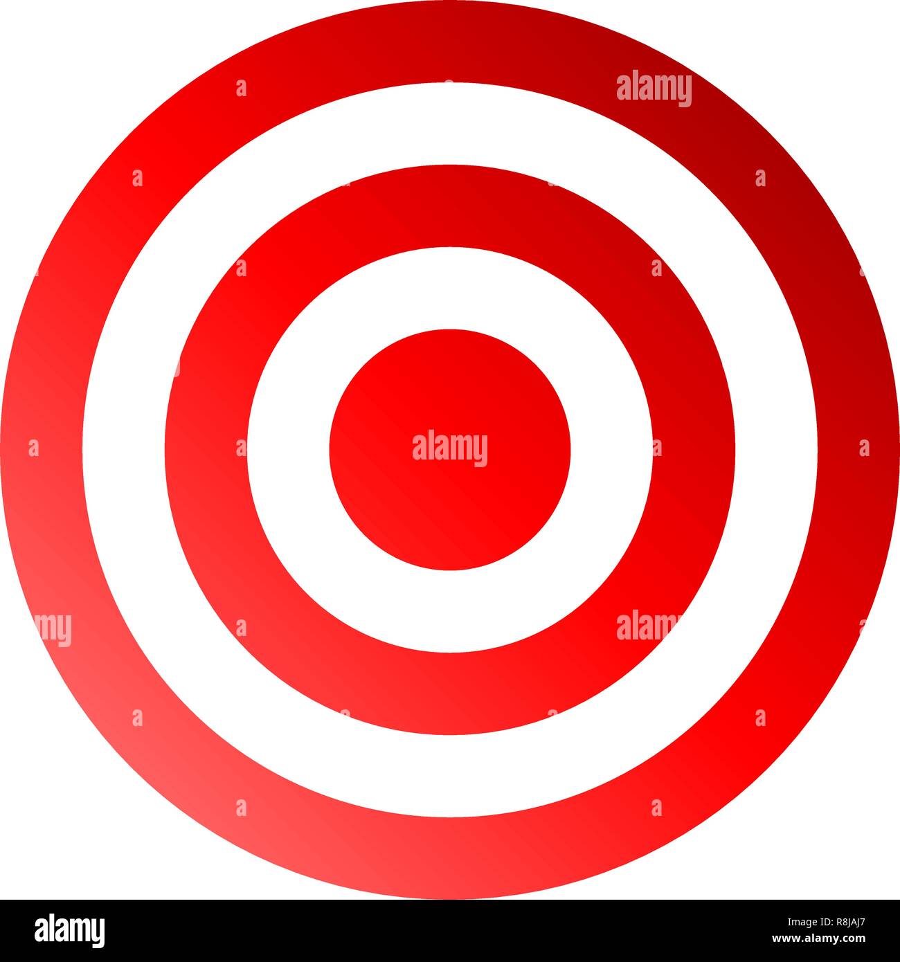 Target sign red gradient transparent, isolated vector illustration