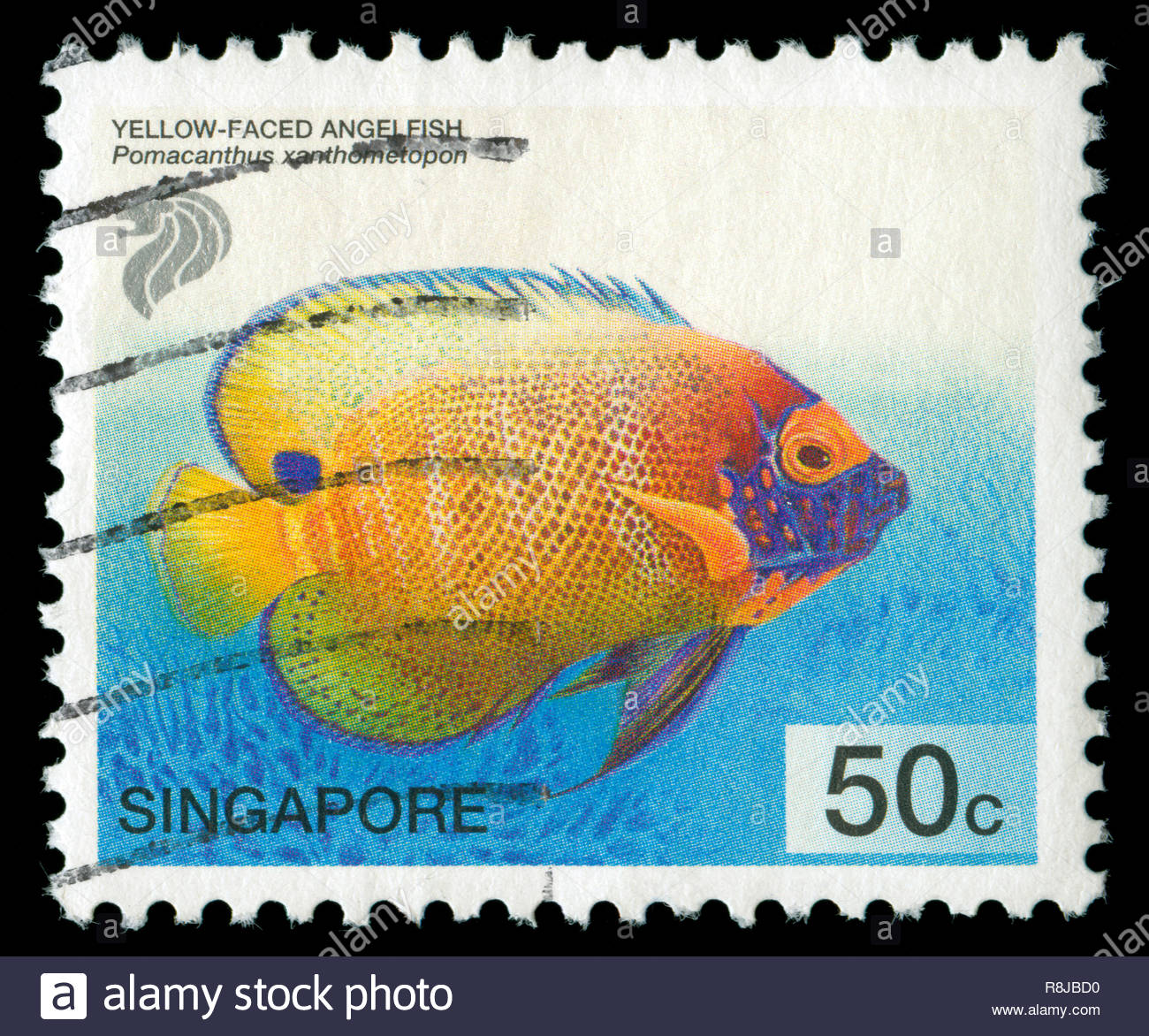 Singapore Postage Stamp Stock Photos & Singapore Postage Stamp Stock