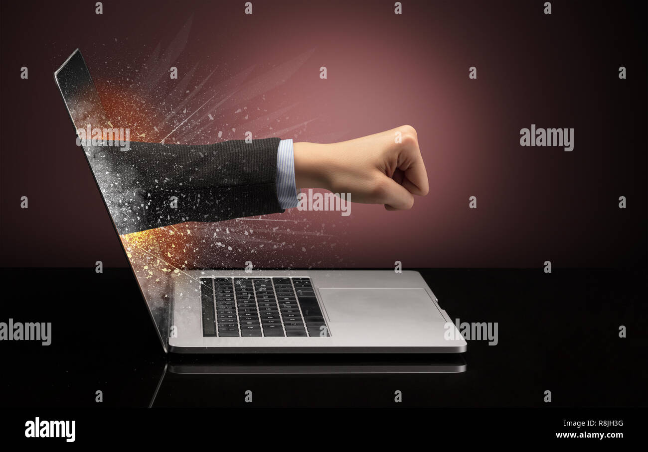 Man Playing Cyberchess Hand Reaching Into Computer To Make Move High-Res  Stock Photo - Getty Images