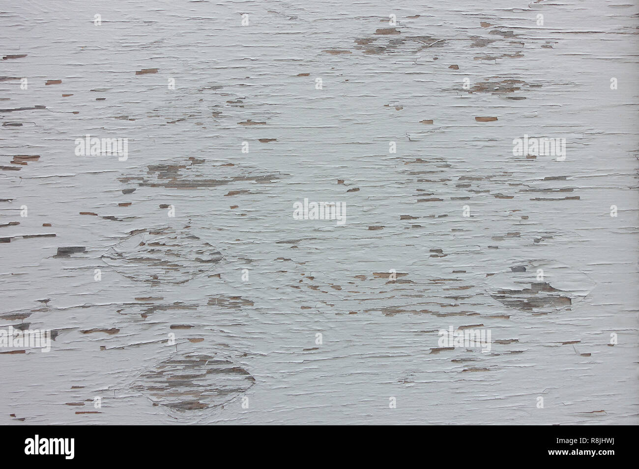 chiping white paint on a weathered wood panel Stock Photo Alamy