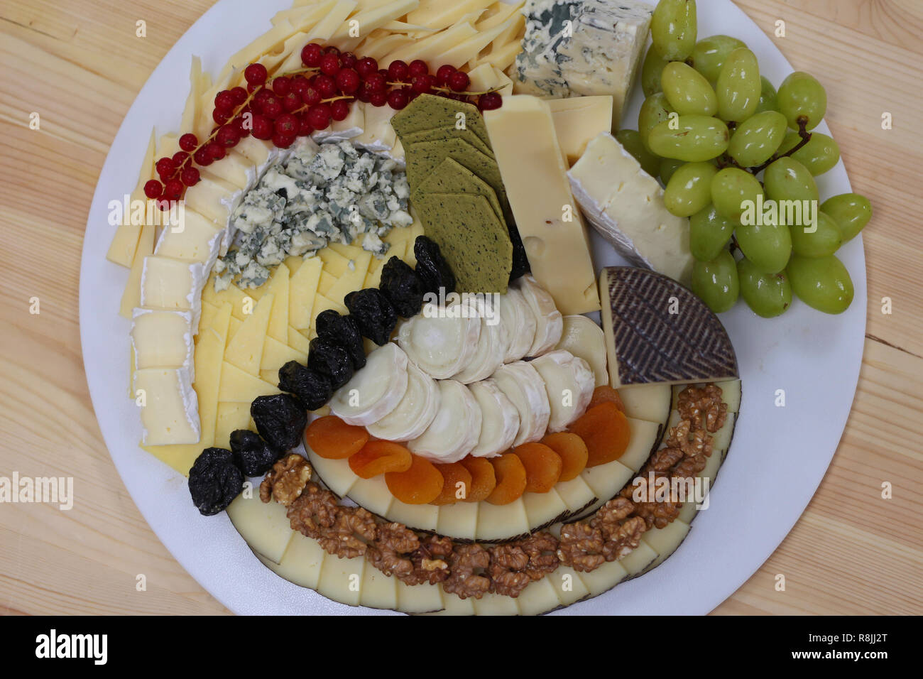 assorted cheese platter Stock Photo Alamy