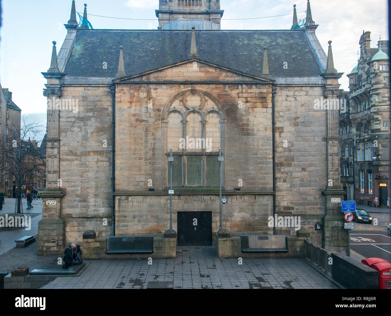 Message from the skies GV, Tron Kirk Stock Photo