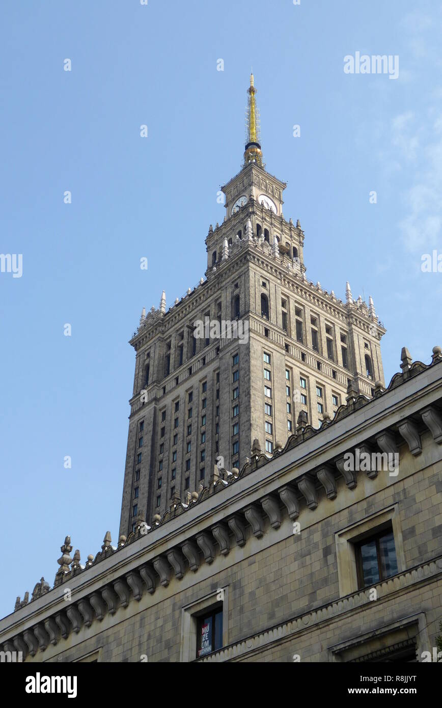 Palace of Culture and Science in Warsaw, Poland Stock Photo - Alamy