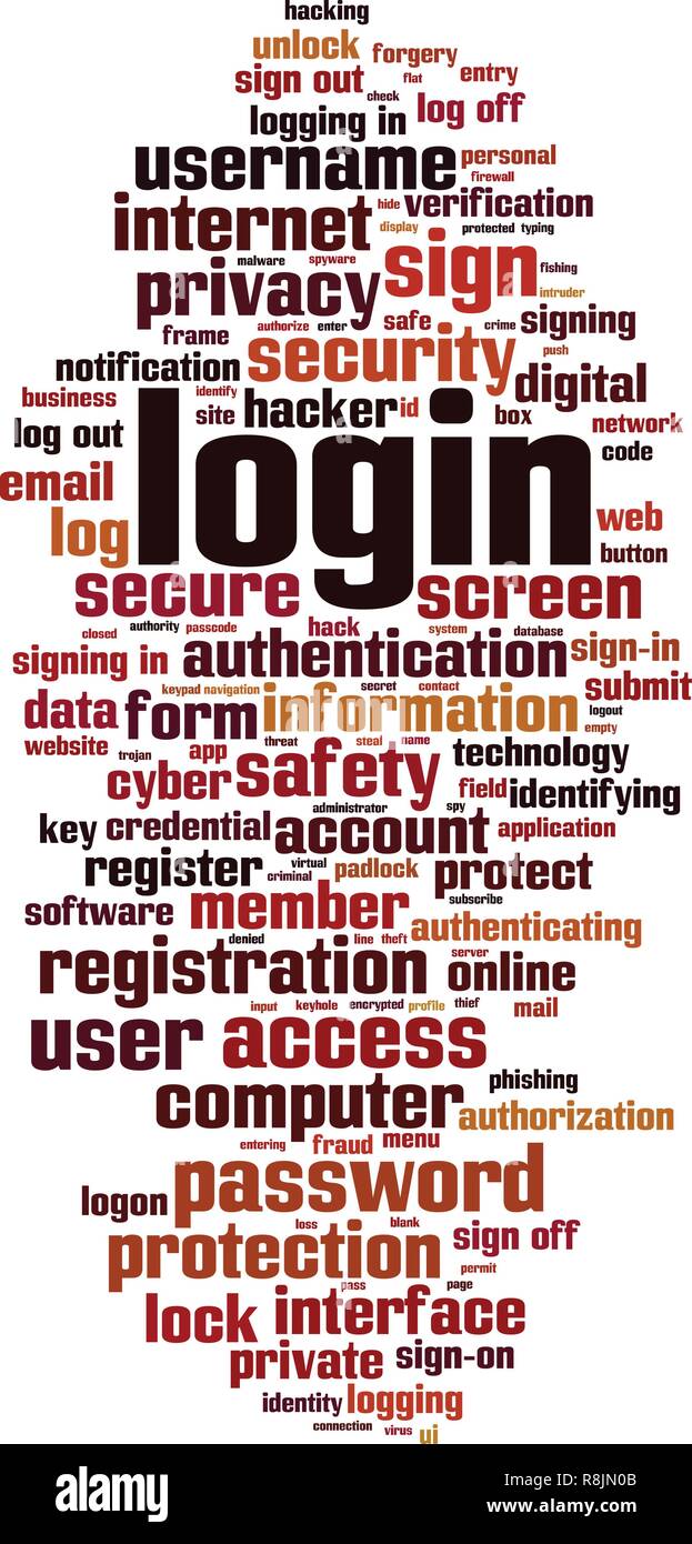 Log in security username Stock Vector Images - Alamy