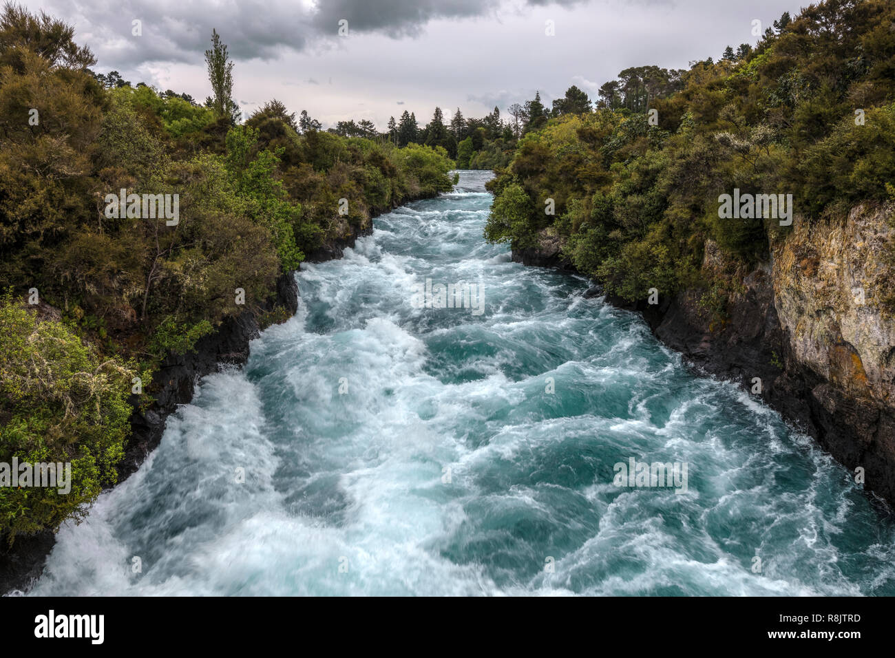 Huka Falls, Taupo, North Island, New Zealand Stock Photo
