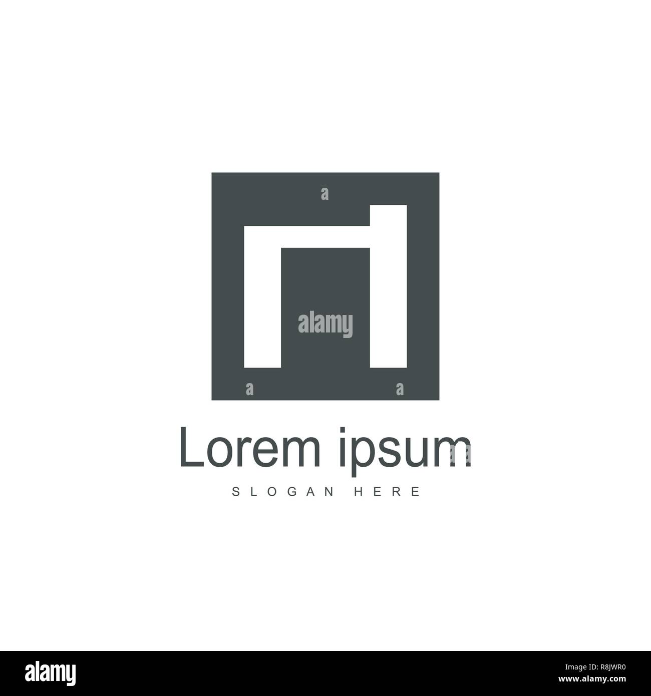 Initial Letter NI Logo Template Vector Design Stock Vector Image & Art ...