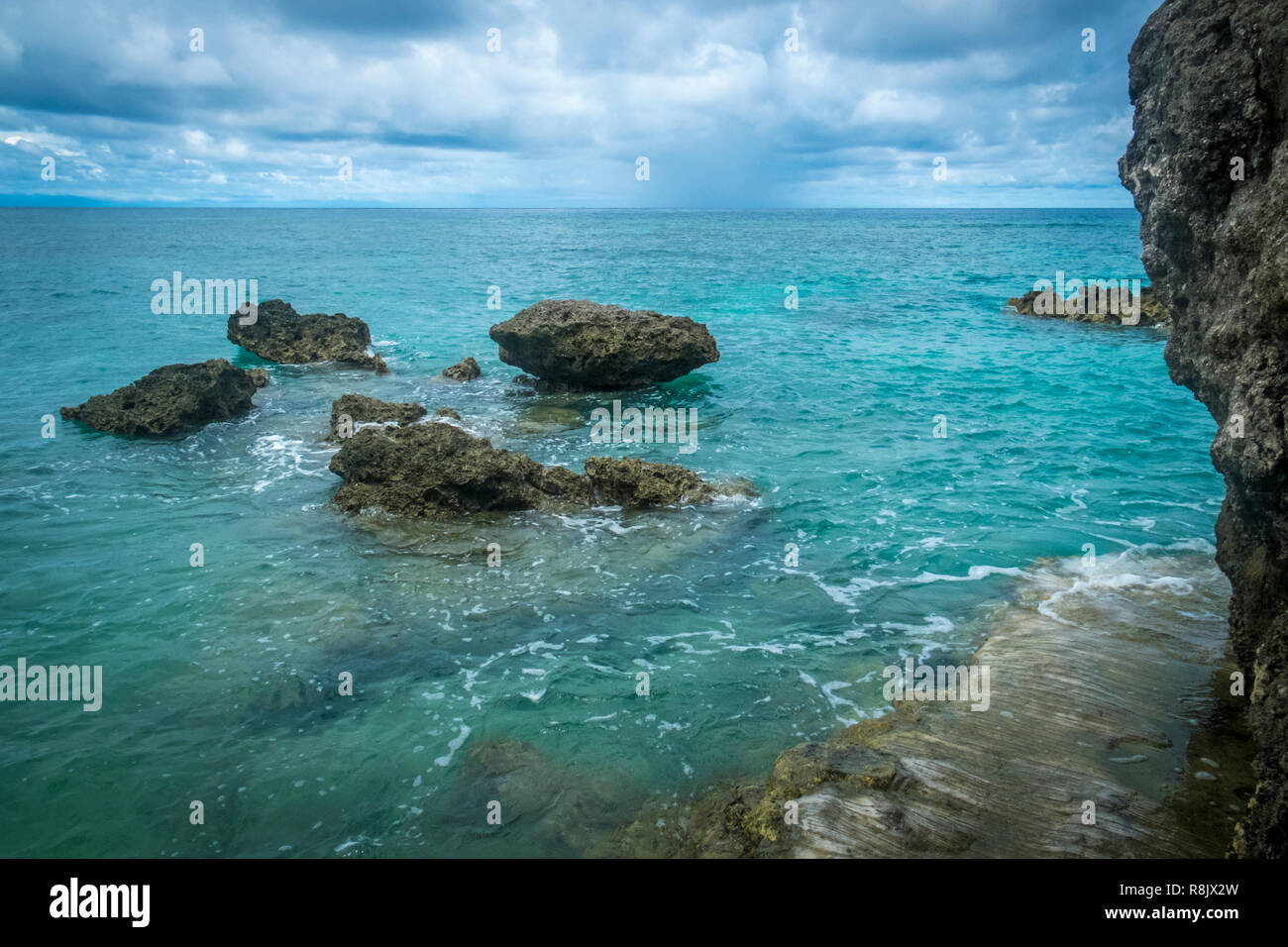 an den Sandbuchten im Süden von Mindanao Stock Photo