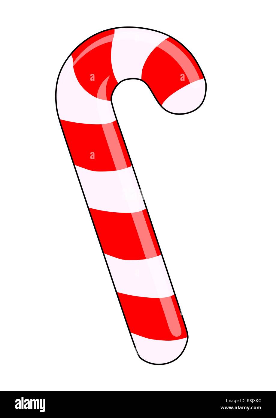 Candy Cane cartoon image Stock Photo - Alamy