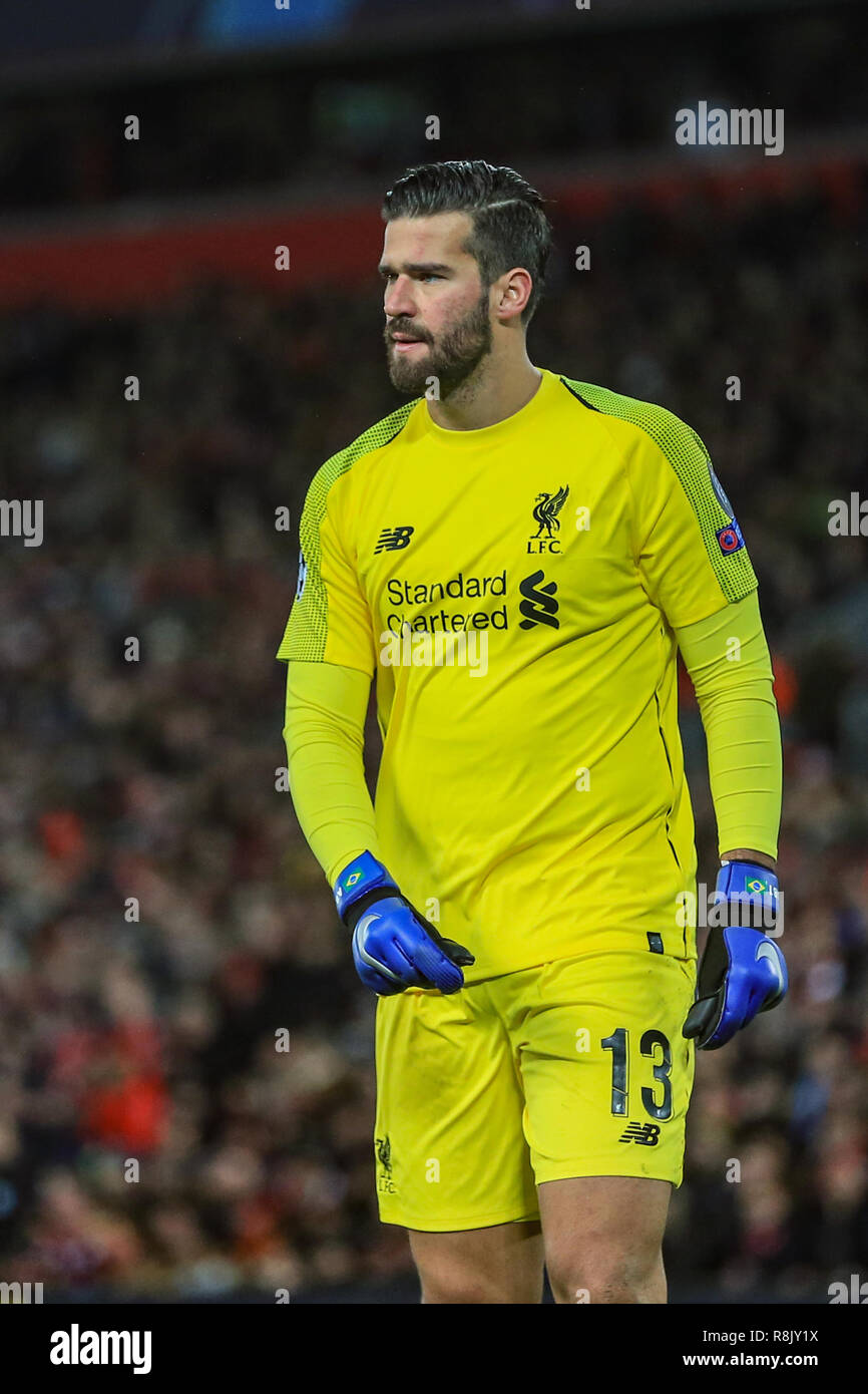 11th December 2018, Anfield, Liverpool, England; UEFA Champions League ...