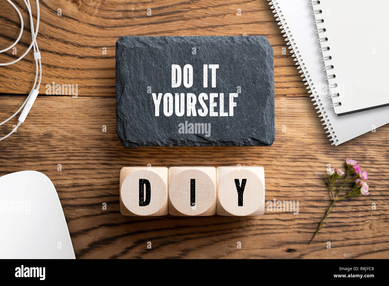 DIY - Do It Yourself acronym on white background Stock Photo - Alamy