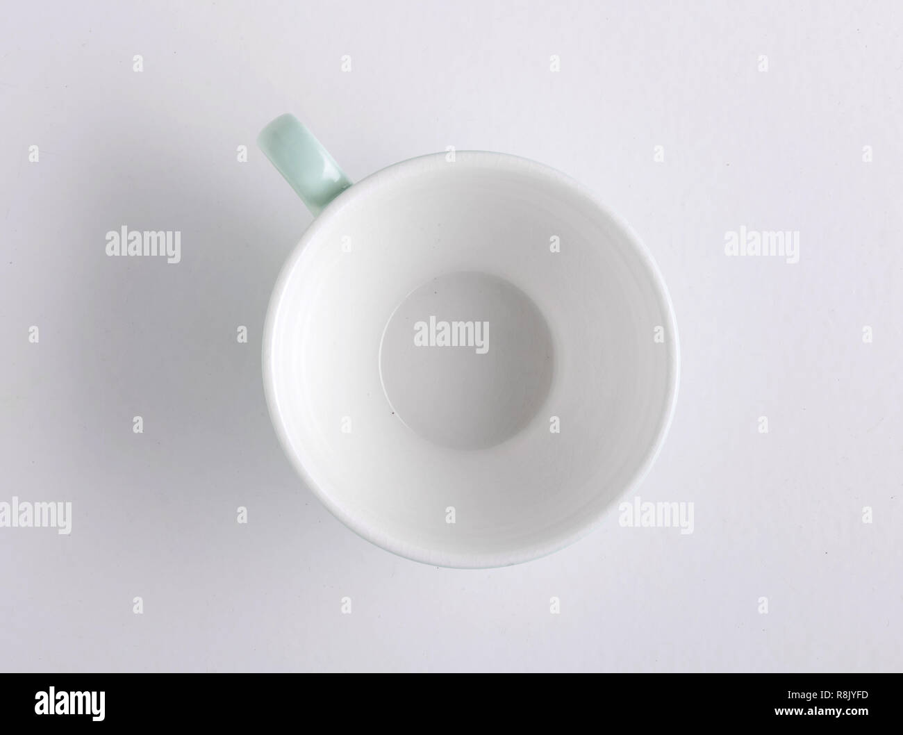 White Empty Tea Cup Isolated On White Background Stock Photo Alamy