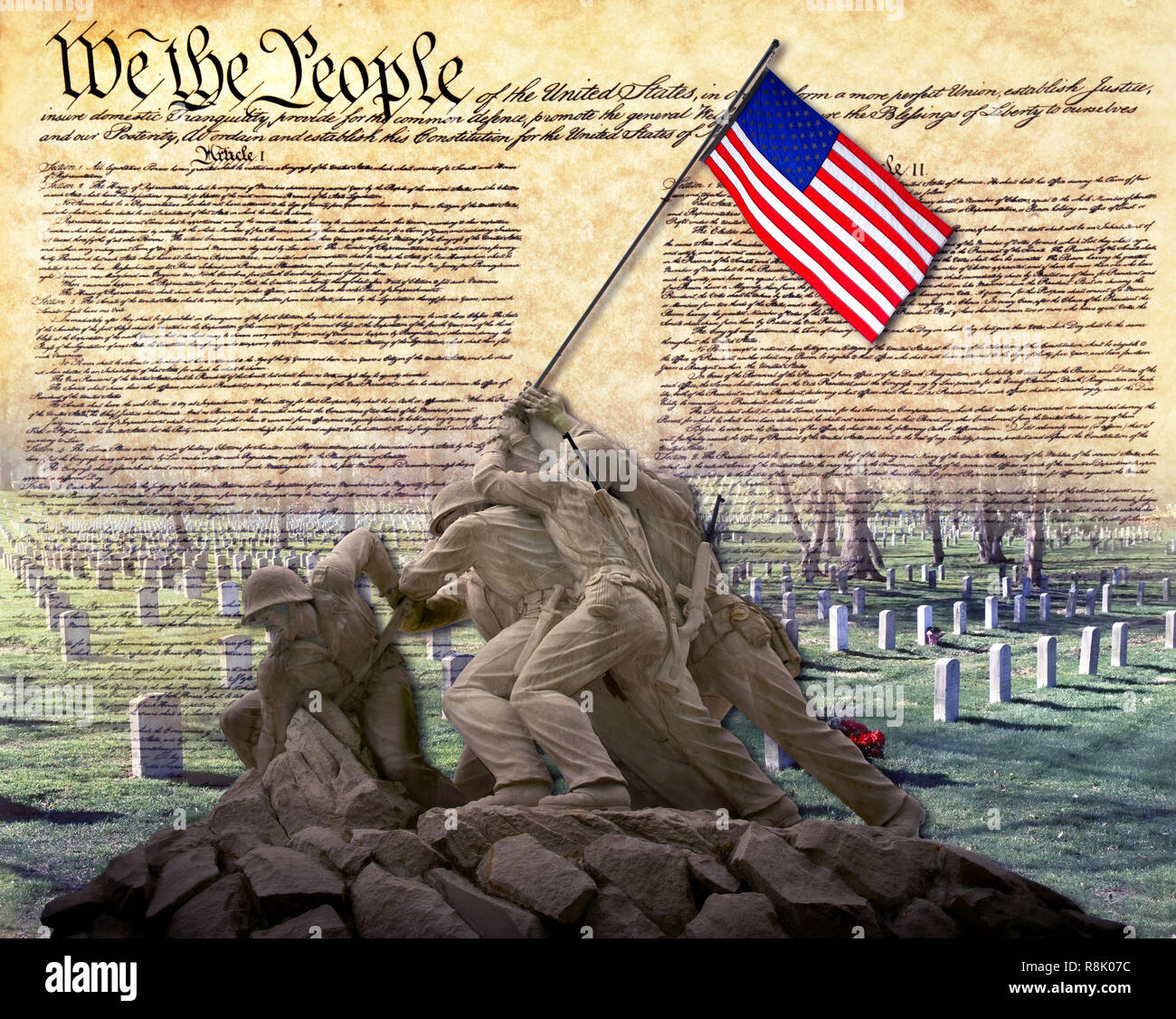 We the People and the American way. Stock Photo