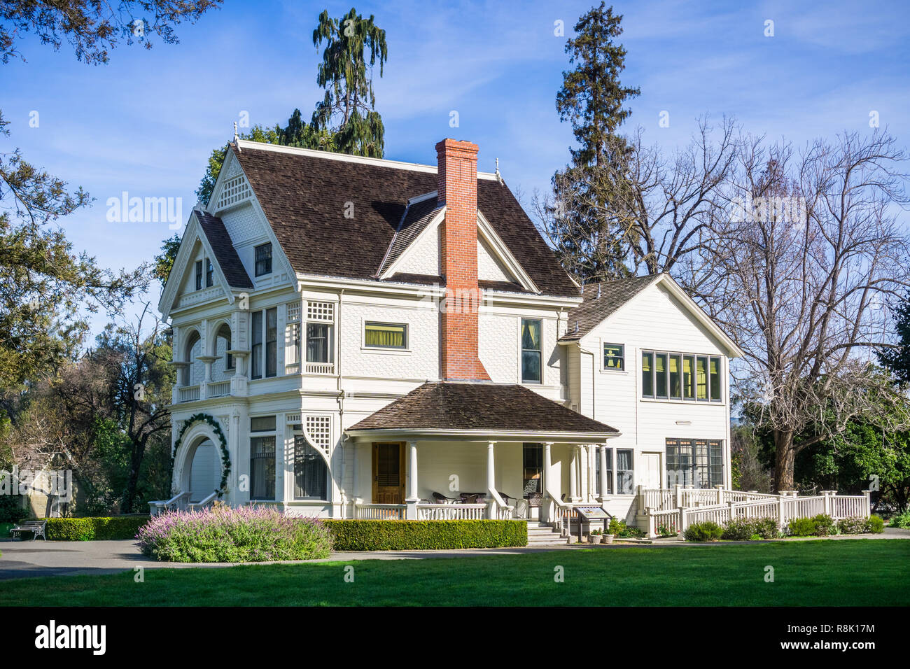Patterson House on the grounds of Ardenwood Historic Farm (local regional public park), east San Francisco bay area, California Stock Photo